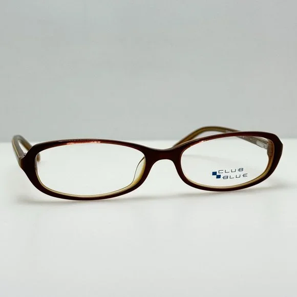 Club Blue Eyeglasses Eye Glasses Frames CL14601 BR 52-16-140 Amazon.com: Outgoing Women main image 2